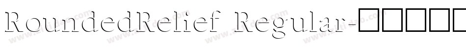 RoundedRelief Regular字体转换